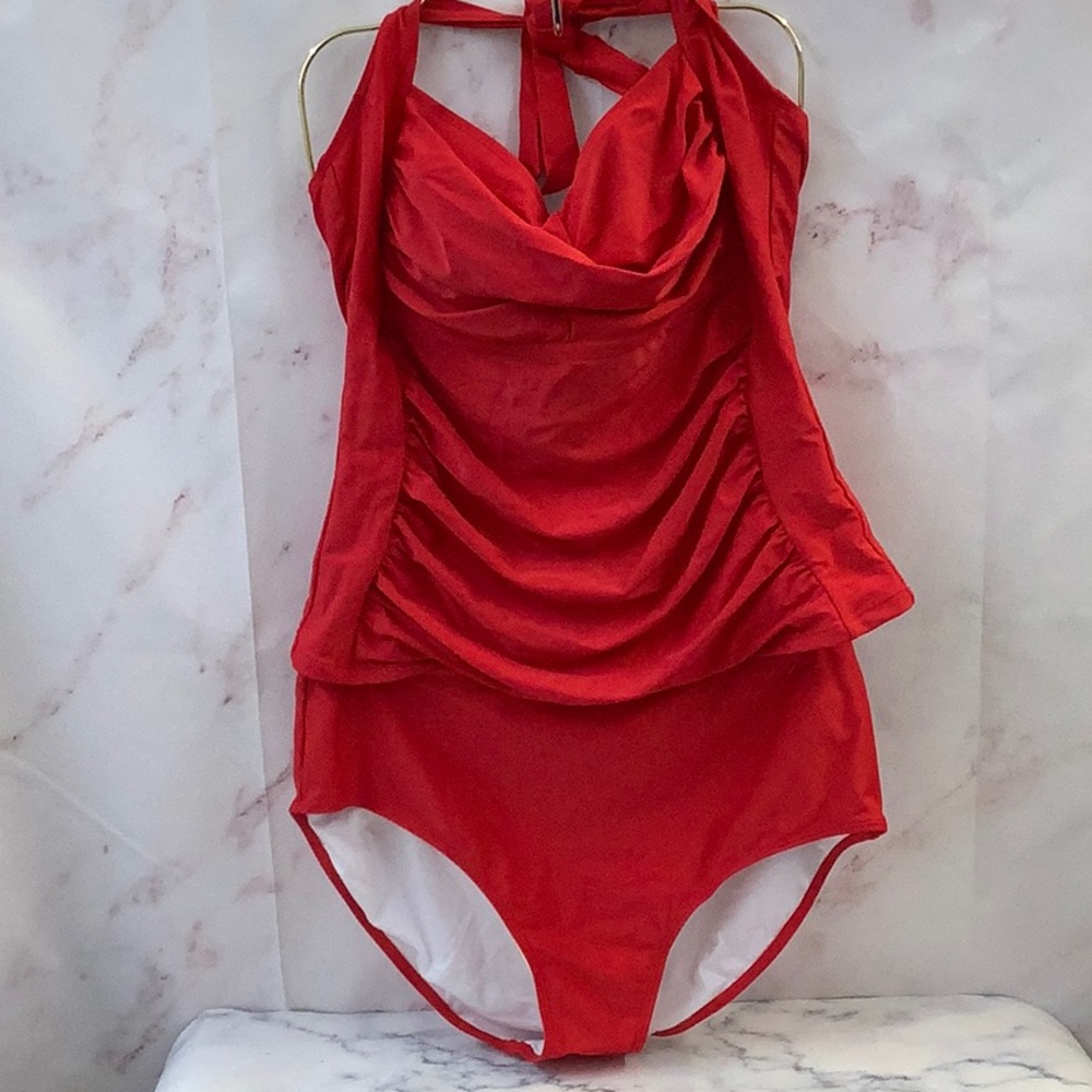 Eomenie  Red Women's Two Piece Swimsuit Size XL